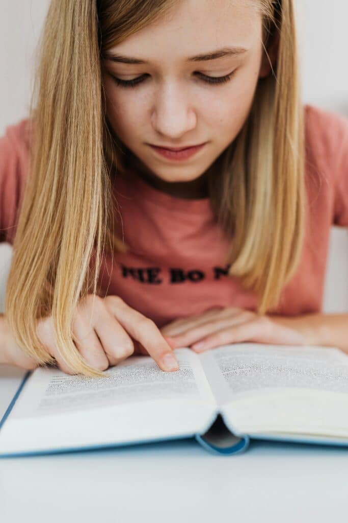 A student with ADHD revising for GCSE exams